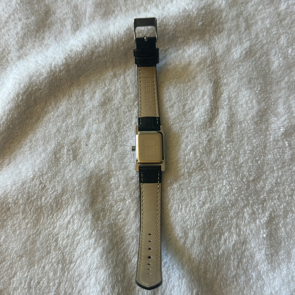 Rectangular Silver And Black Watch - image 3
